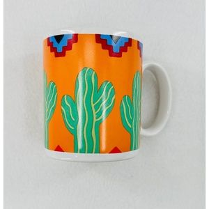 Salsa Pelzman Design 1989 Vandor Cactus Art  Vintage Mug/Coffee Cup,‎